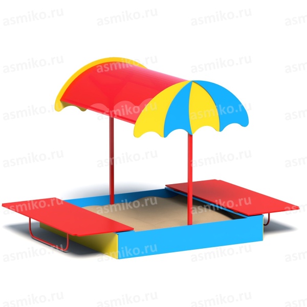 Песочница "Зонтик" с крышкой